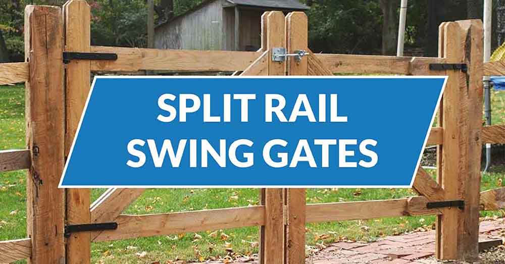 split rail swing gates