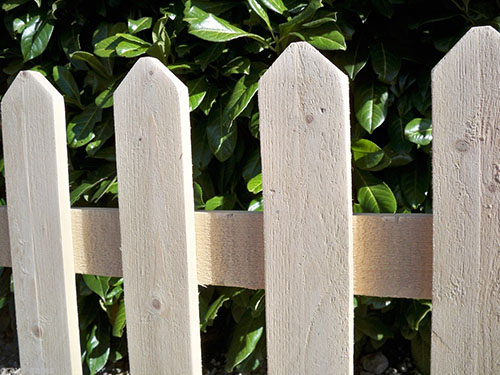 white oak wood fence panels